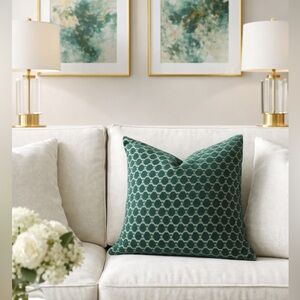 Caldeira Luxury Belgian Velvet Fabric Oversized Pillow NWT